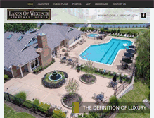 Tablet Screenshot of lakesofwindsor.com